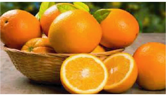 Naranjas en cesta