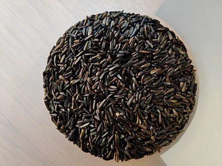 Niger seeds lined up within a circumference